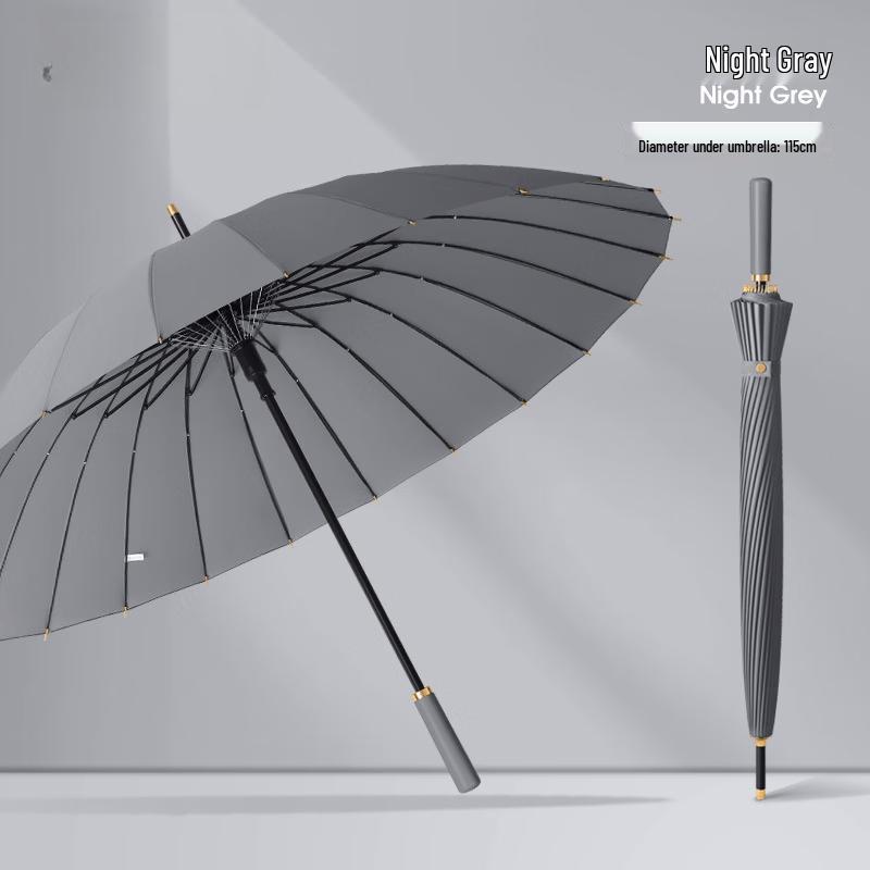 Premium 24-Rib Straight Handle Umbrella