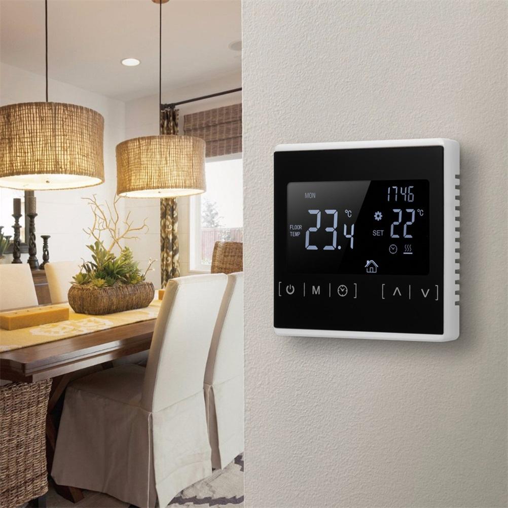 Programmierbarer Thermostat für Zuhause, klarer Komfort, intelligenter Touchscreen-Wärmethermostat, leicht ablesbares Display