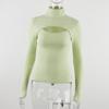 Women's Autumn & Winter Knit Chest-Revealing Long Sleeve Top - European and American Style