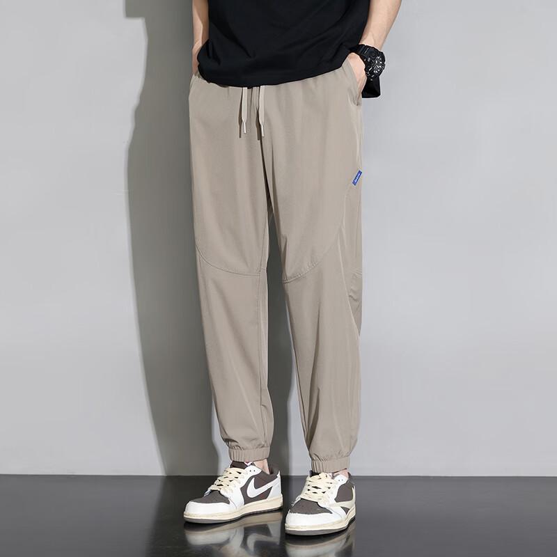 FARUISHI Men s Ice Silk Casual Jogger Pants 3XL