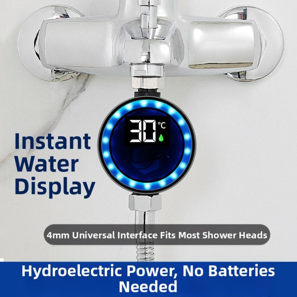 For Comfortable Bathing Bath Smart Thermometer Shower Thermometer Water Temperature Gauge Immediate Temperature Readings