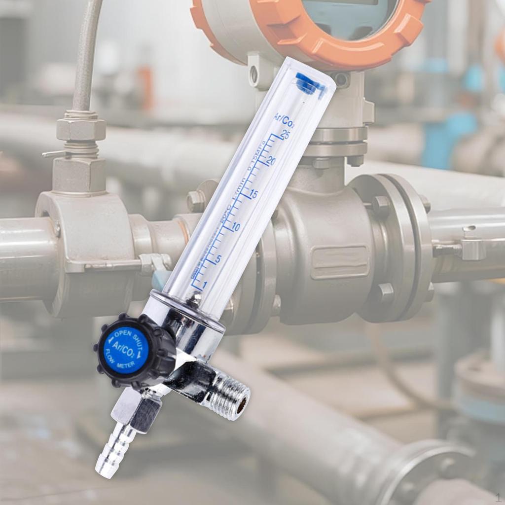 Argon Ar CO2 Gas Meter,Carbon Meter Replacement Sturdy Lightweight Convenient Welding
