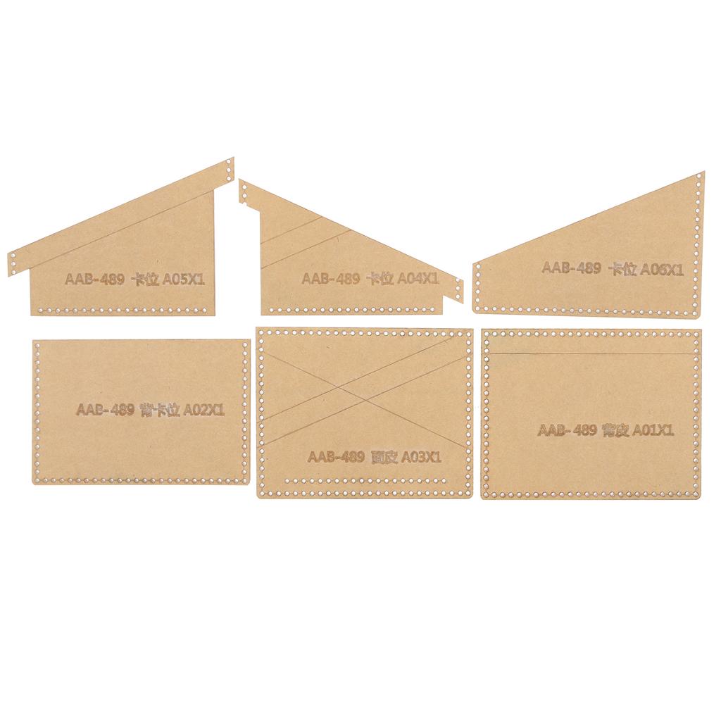 Clear Acrylic Purse Pattern Stencil Template Drawings Set Leather Hand Craft DIY Tool