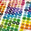 221/302 Color Code Square-Shaped Stickers Labels Stickers Storage Box  Accessories Colorful