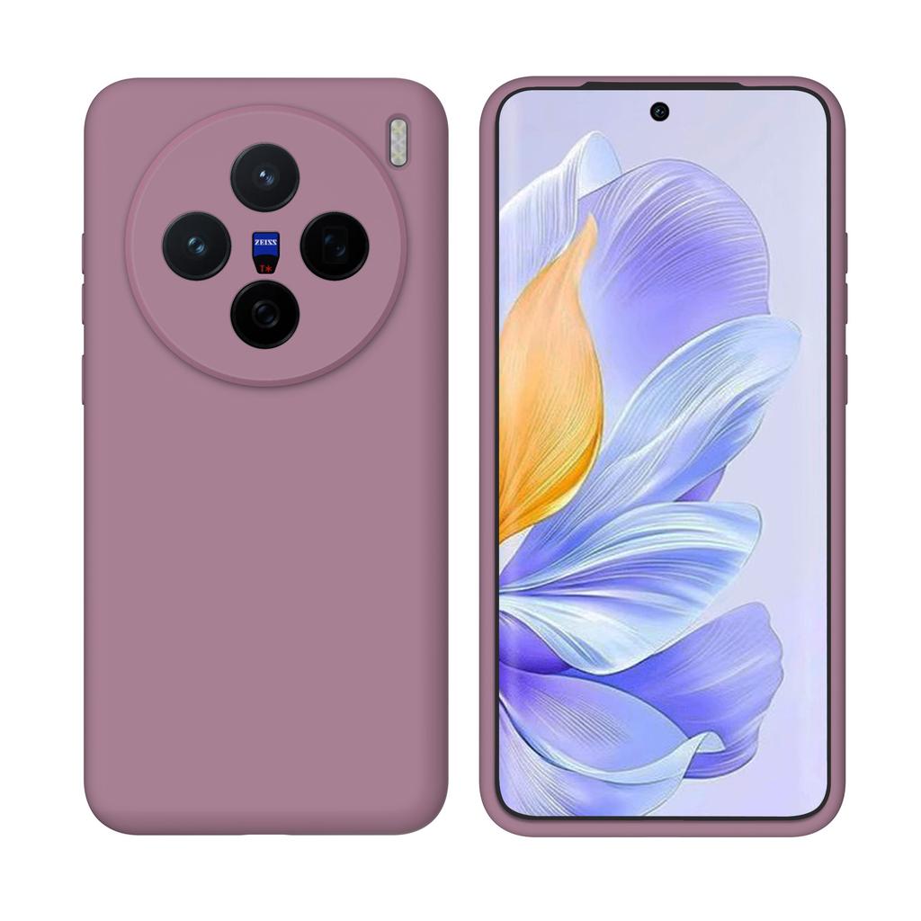 Applicable To Vivox111pro Mobile Phone Case, Liquid Silicone Simple Solid Color X111 Lens All-inclusive Anti-drop Protective Case