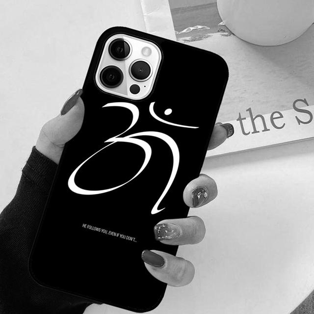 

Om Yoga Symbol Hindu Logo Phone Case Back Cover for iPhone 17 Air 16 15 14 13 11 12 Pro Max Plus Shell Coque iPhone 13