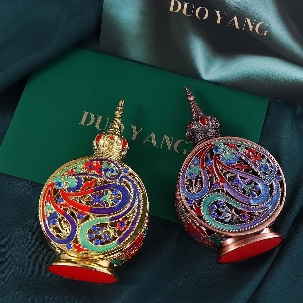 Metall Antik Naher Osten Hochzeit Arabischer Stil Mini Nachfüllbare Flaschen Tropfflaschen Ätherische Öle Flasche Flasche