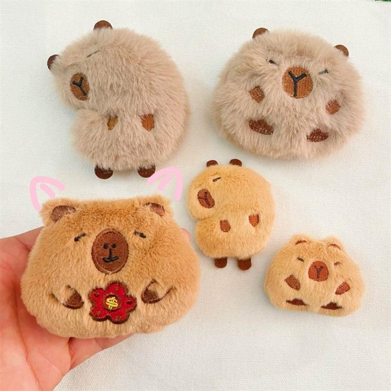 Adorable Capybara Toy Brooches Soft and Comfortable Pin Perfect for Craft Lovers
