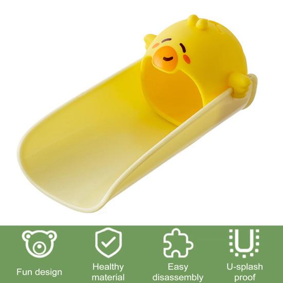 1Pcs Faucet Extender for Kids Safe Anti-Slip Design Splash-Proof Cartoon Shape Hand Washing Extension for Bathroom Sink Kitchen