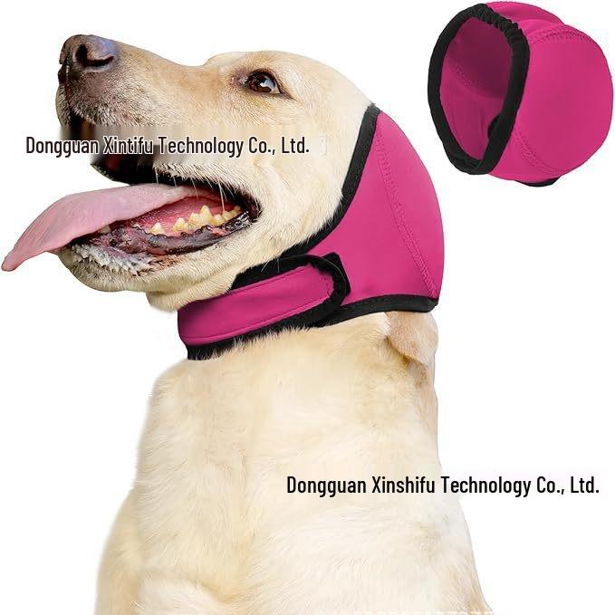 

Водонепроницаемые успокаивающие наушники для собак от грома 2025 для летнего плавания S: Head circumference 25-38cm, Weight 15-35 lbs фуксия