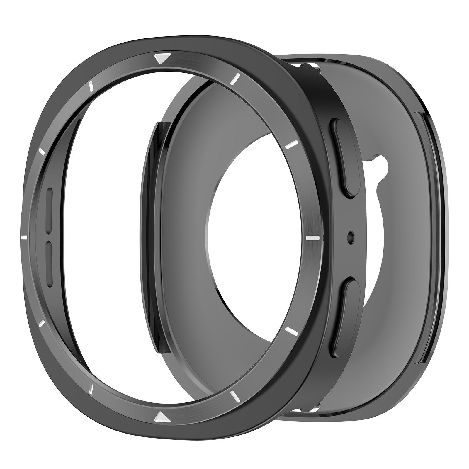 

For Samsung galaxy watch 8 40mm 44mm Metal Case Accessories Hard Shockproof Screen Protector Bumper shell galaxy watch8 PC cover galaxy watch 8 40mm чорний білий колір
