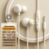 Genuine Wired Sleep Earphones with In-Ear High-Quality Sound, Noise Reduction, K-Singing, and Type-C Mobile Compatibility.