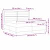 Box Spring Bed with Mattress Black 200 x 200 cm Fabric
