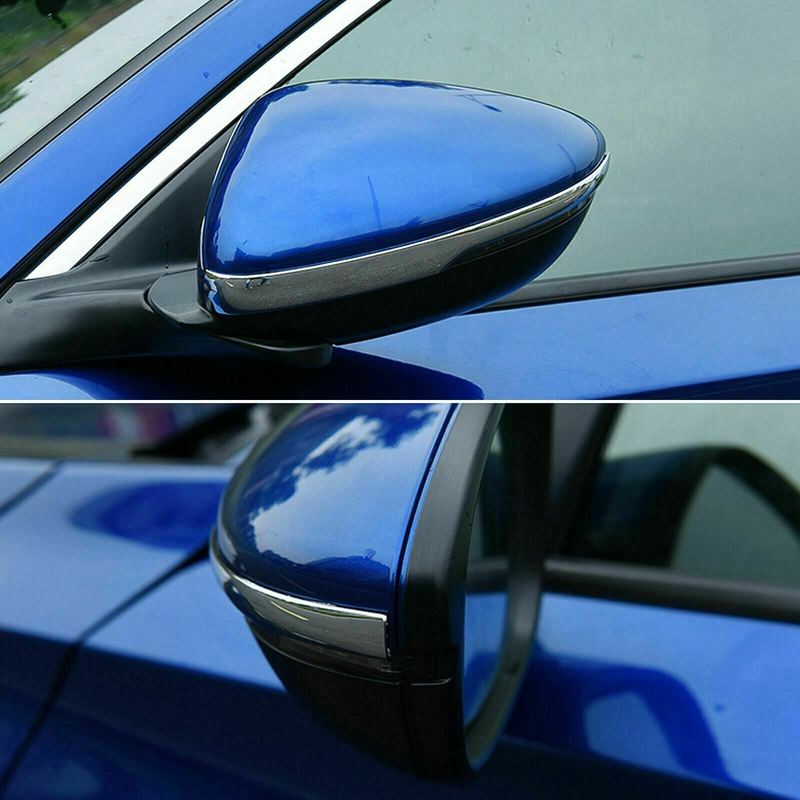 For Honda Accord 2018     Car Rearview Side Door Mirror Pillar Stripe Cover Wing Exterior Trim ABS Chrome