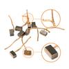 10pcs Motor Carbon Brushes Set Tight Copper Wire For Electric Hammer/Drill Angle Car Casement Motor Brush Copper Wear-resistant