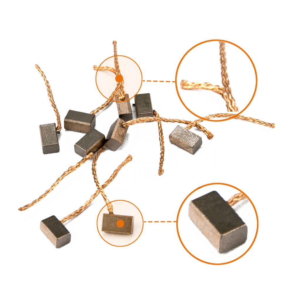 10pcs Motor Carbon Brushes Set Tight Copper Wire For Electric Hammer/Drill Angle Car Casement Motor Brush Copper Wear-resistant
