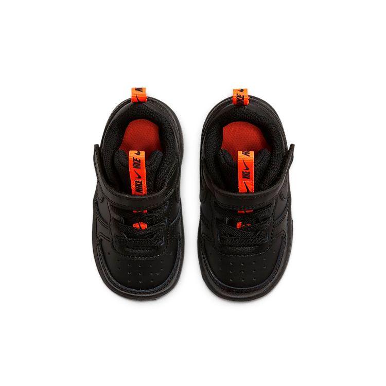 Nike Court Borough Low 2 SE TD Black Total Orange Baby Sneakers CT3963-001