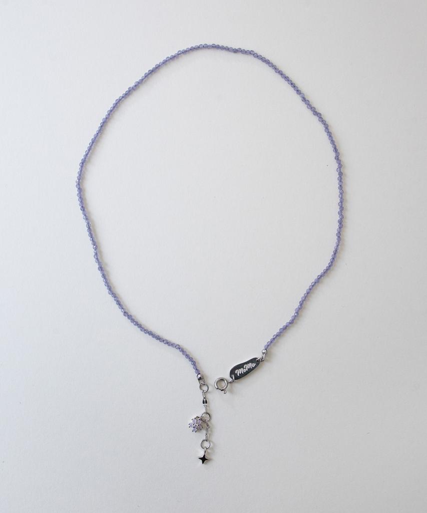Merrymotive Lavender And Drop Pendant Necklace