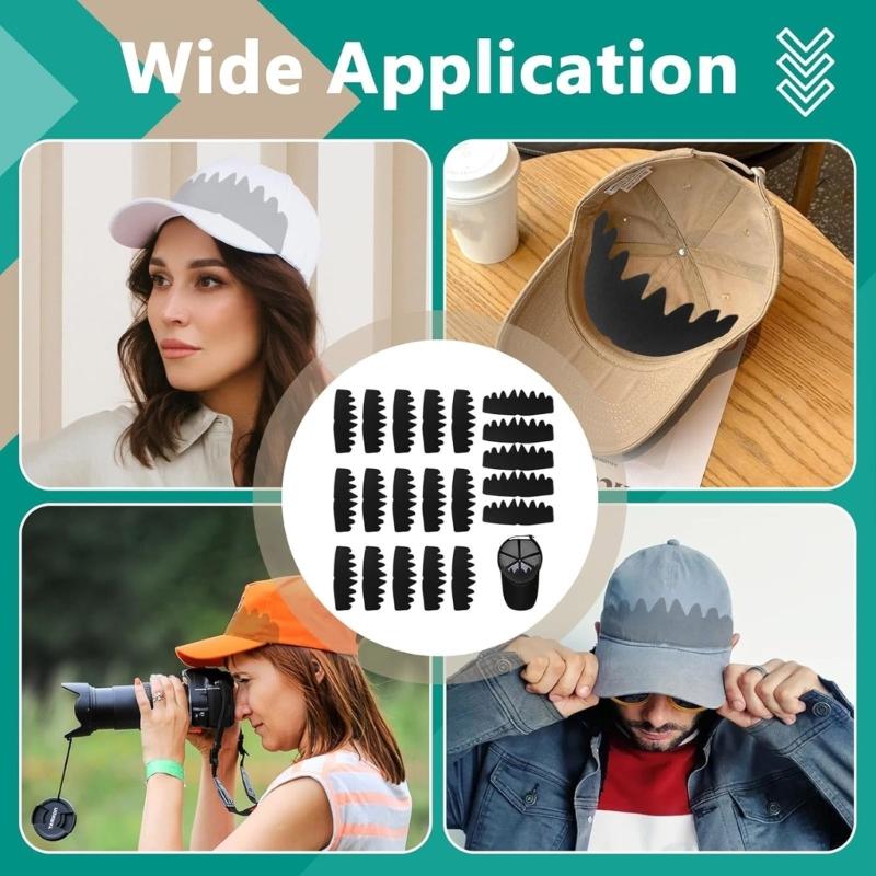 20PCS Baseball Hat Inserts Breathable Polyester Hat Liner Support Baseball Cap Shapers for Travel and Daily Storage