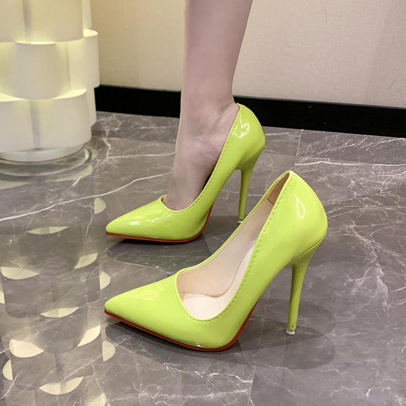 -Size, Large Size CM High Heels Women's Stiletto Work Shoes Professional Props Single Shoes