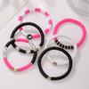Mixed Color Elastic Soft Pottery Bracelet Love Tai Chi Yin Yang Soft Pottery Bracelet Friendship Couple Stacked Bracelet