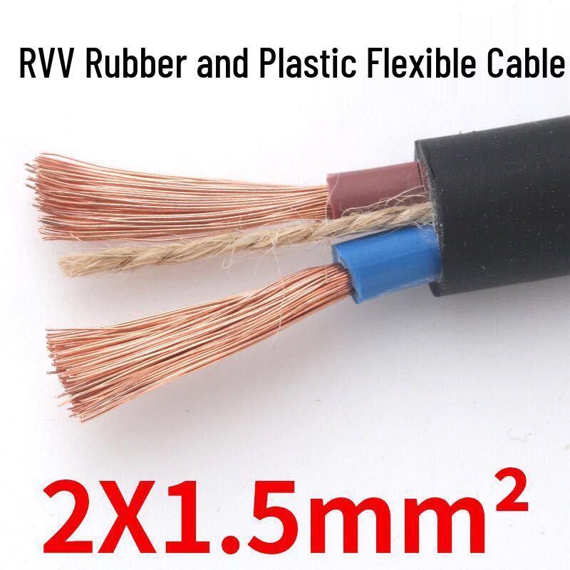 2.5mm Pure Copper Two-Core Flexible Household Extension Cable