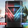 AC 220V Electric Space Heater/Portable Cooling Fan Table Handy Air Warmer Cooler Summer Winter Air Vent Fan for Home