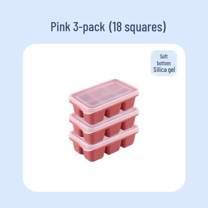Silicone Ice Cube Tray with Lid - Baby Food Freezer & Mini Ice Ball Mold