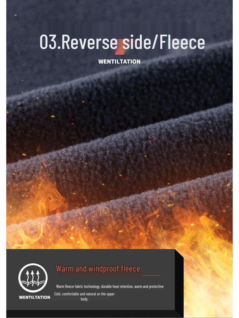 Herren Wendbare 8-Taschen Fleeceweste - Herbst/Winter Polarfleece, Ärmellos und Verdickt für Outdoor-Einsatz