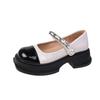Not tired feet soft-soled Mary Jane single shoes women's new thick-soled small leather shoes thick-heeled versatile single shoes