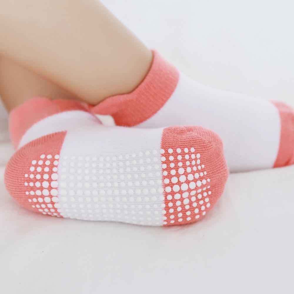 6 Pairs Girls Cotton Non-slip Floor Socks For Toddler Kids Baby Indoor Activities Learn To Walk Ankle Socks