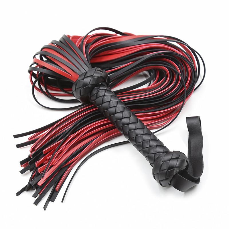 SM Kožený bič Flogger Rukoväť Výprask Pádlo Knout Flirt BDSM Hra pre dospelých Erotické sexuálne hračky pre ženy pre páry