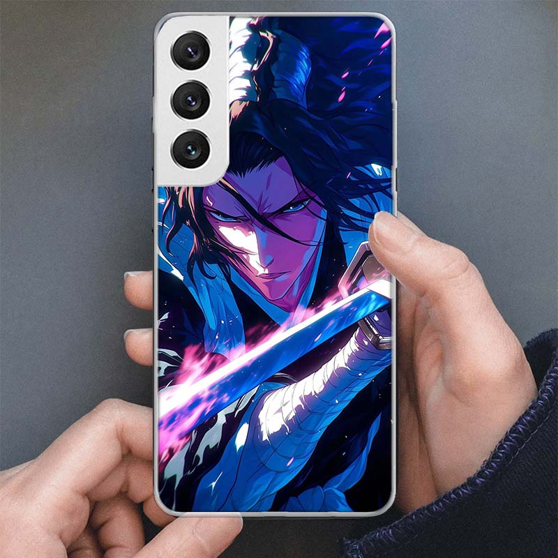 Bleach Kuchiki Byakuya Phone Case For Samsung Galaxy S25 S24 S23 S22 Ultra S21 S20 FE S10 Plus S10E + S25U Soft Cover Shell