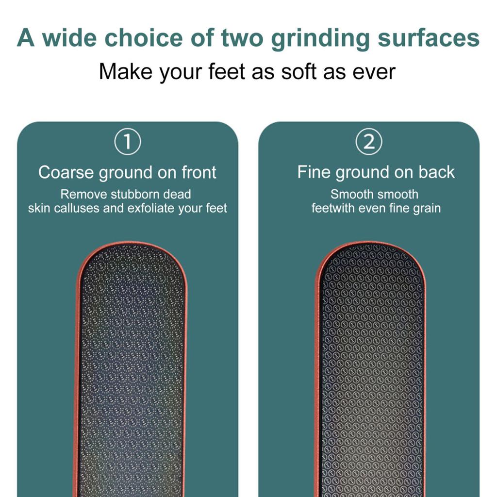 Fußfeile aus Nanoglas, Hornhautentferner, doppelseitiger Fußschleifer für glatte Füße, Nass-/Trockenanwendung, Pediküre-Werkzeug, leicht zu reinigender Fußschrubber