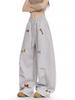 Amerikanische Dackel-Stickerei, weite Sweatpants für Damen - 2026 Lässiger Drape-Stil