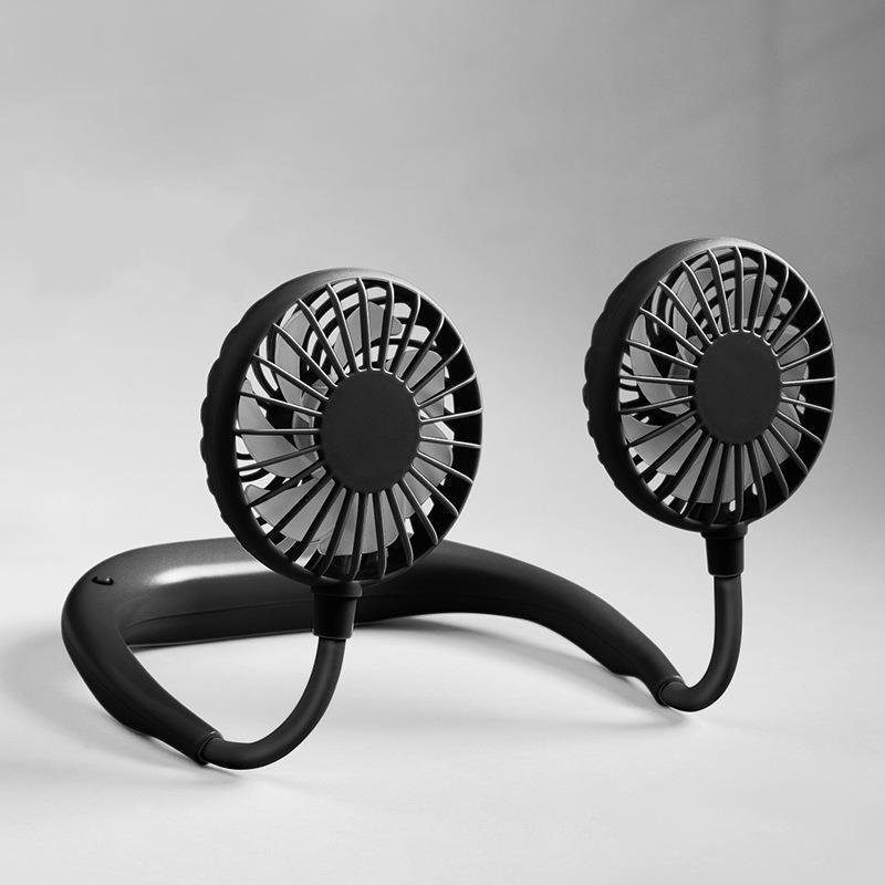 LED Nackenventilator: Wiederaufladbarer geräuschloser Hängeventilator der 3. Generation