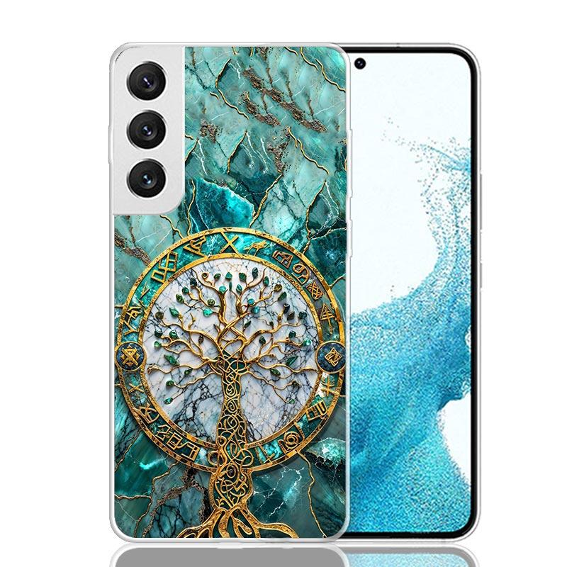 Tree of Life Space Phone Case For Samsung Galaxy S26 Ultra S23 S24 S25 Edge S20 FE S21 S22 Plus Soft Print Shell Cover Fundas Ga