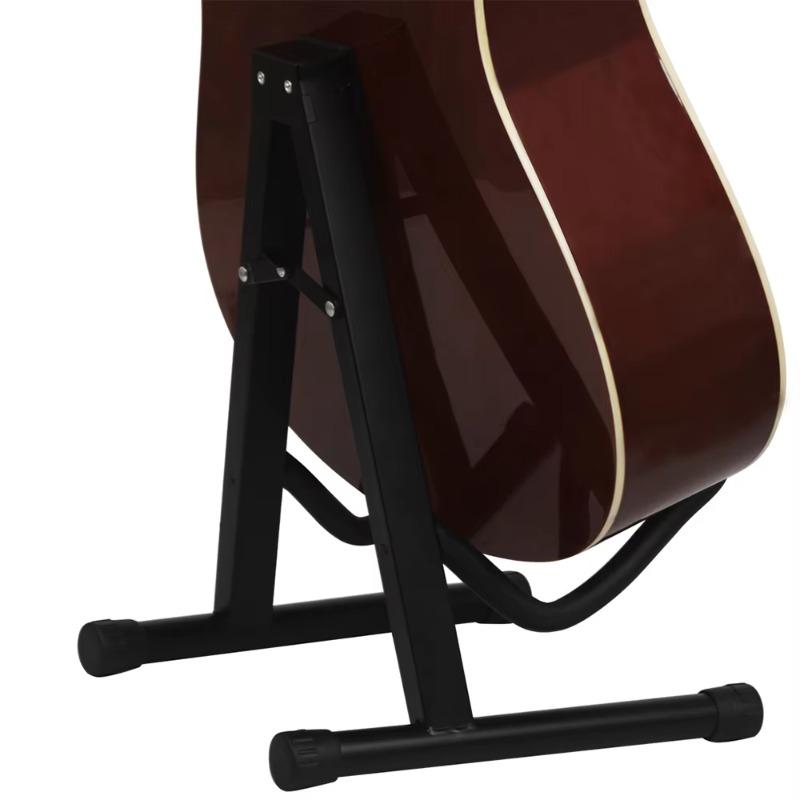 Portable Guitar Stand Foldable Holder Tripod Sturdy and Stable for Guitar Bass Stringed Musical Instrument Guitar Accessories