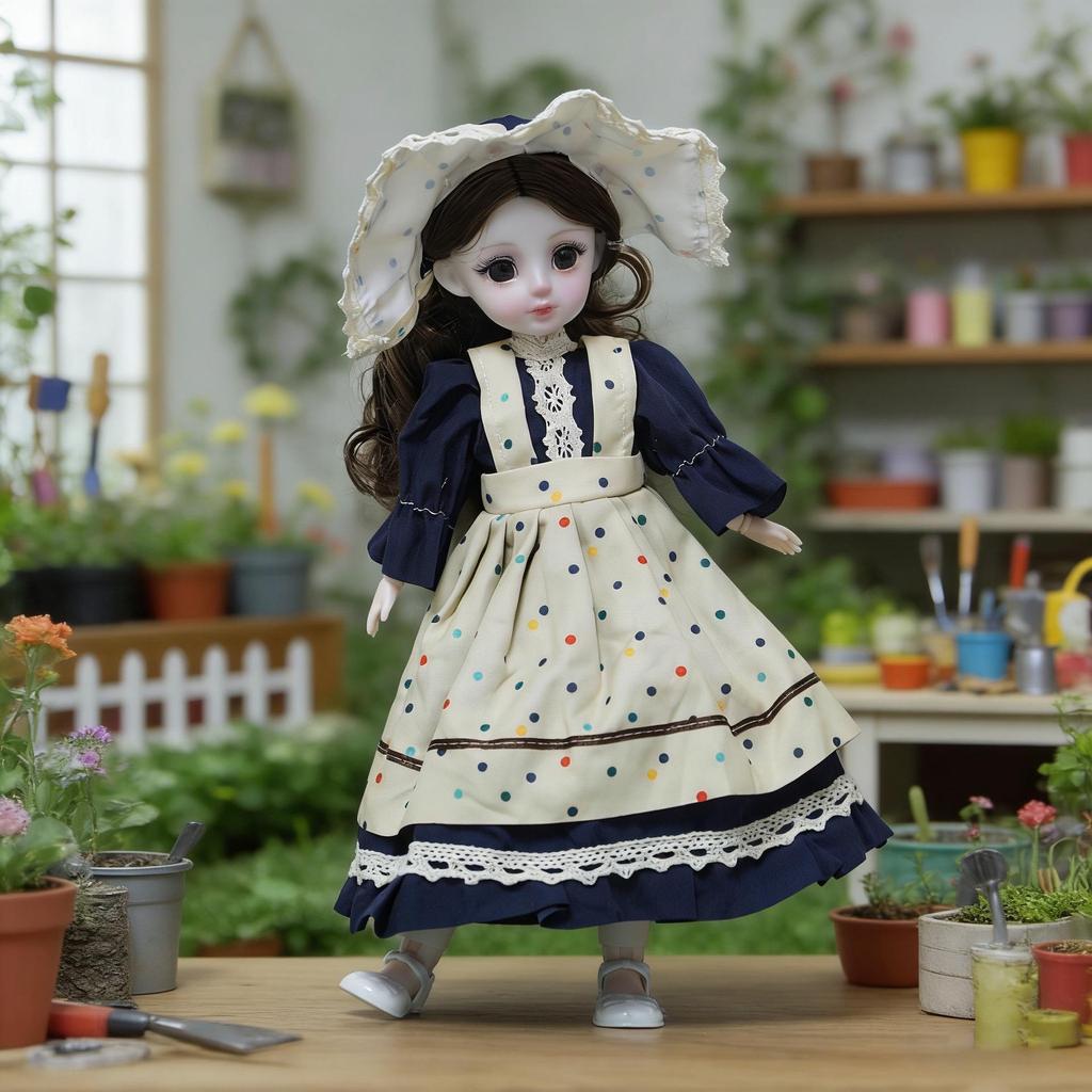 New 30cm Chubby BJD Doll Clothes Set - Cute Lolita Ghost Mom Dress-Up Collection
