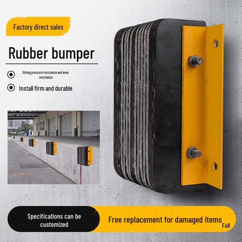 Rubber Anti-Collision Pad Car Stopper for Warehouse Dock and Truck Unloading