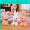 Colorful Scarf Rabbit Plush Toy Cute Cartoon Kid Companion Birthday Doll Gift