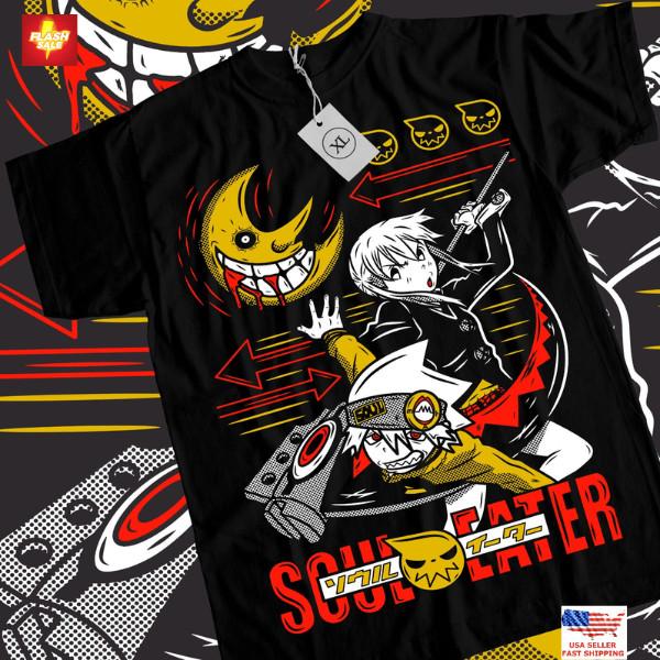 Soul Eater T-Shirt Death the Kid Japanese Anime Manga Black Star Shirt All Size XXL