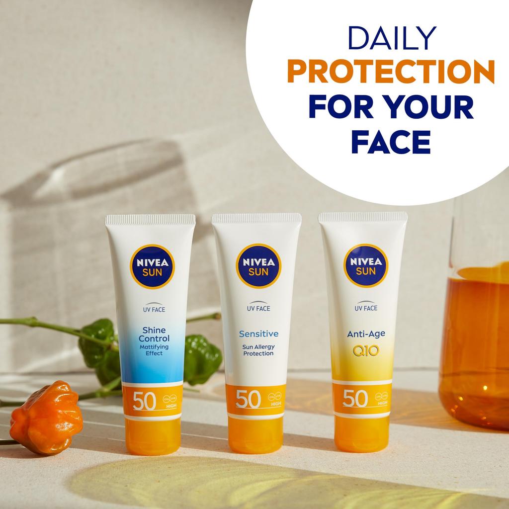 Nivea UV Face Q10 Shine Control SPF 50 Moisturizer