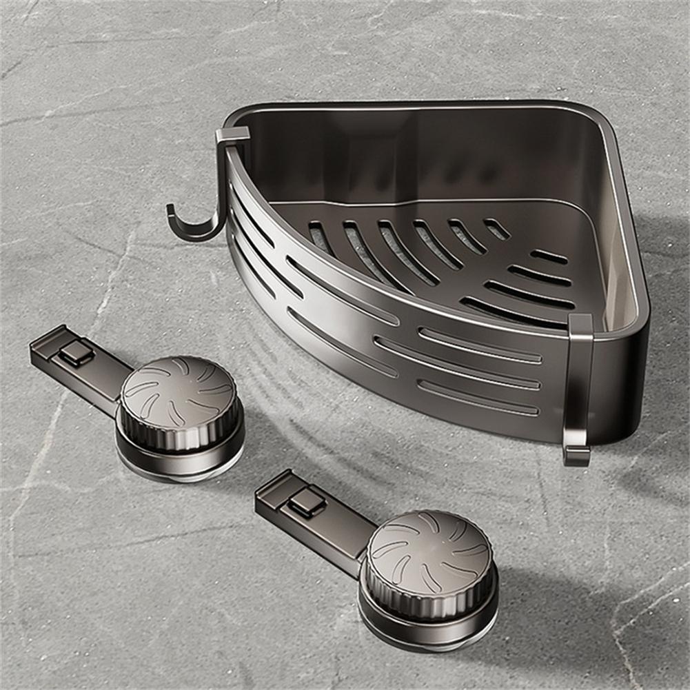 Compact Size Corner Shower Rack Suction Cup Holder