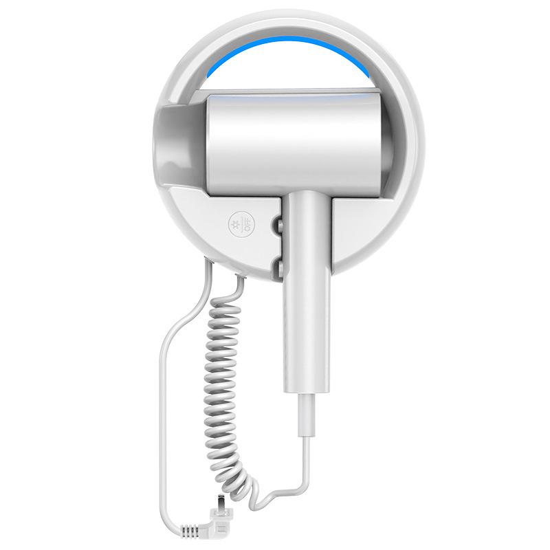 

Синий свет Настенный фен для ванной комнаты - Установка без сверления