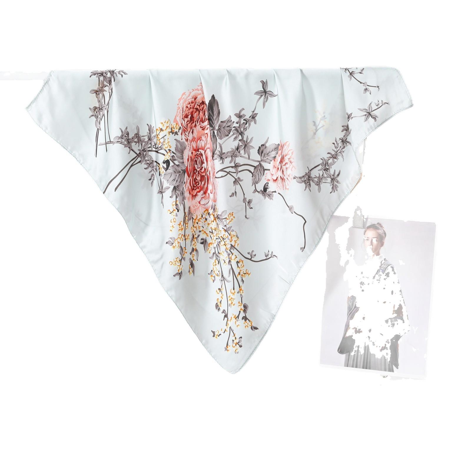 Women s Floral Silk Scarf: Versatile, Classic & Photo-Ready Peony Yellow