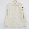 MONCLER 22 CAMICIA cotton long-sleeved shirt with sleeve buttons tops M IvoryUsed
