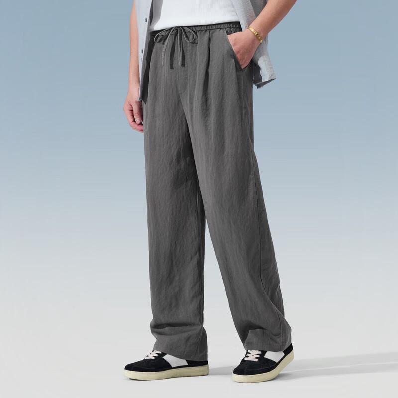 

Judger Men s Tencel-Linen Blend Cooling Curved Leg Casual Pants
