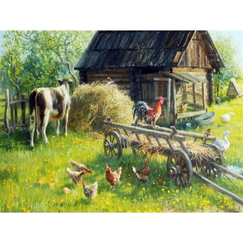 Scenery Diy Painting 5d Diamond Mosaic Cross Stitch Landscape Diamond Embroidery Decorations For Home