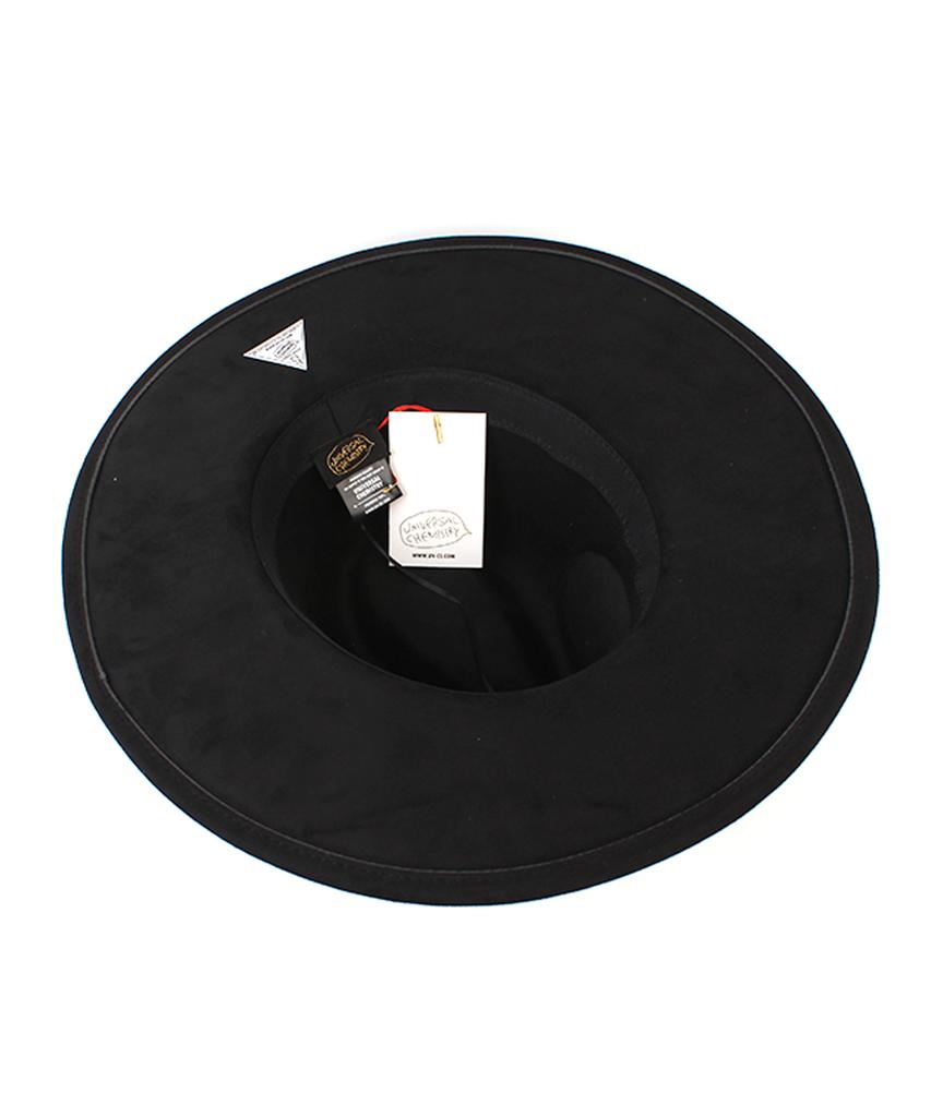Yunibeosyeolkemiseuteuli Suede Simple Black Fedora